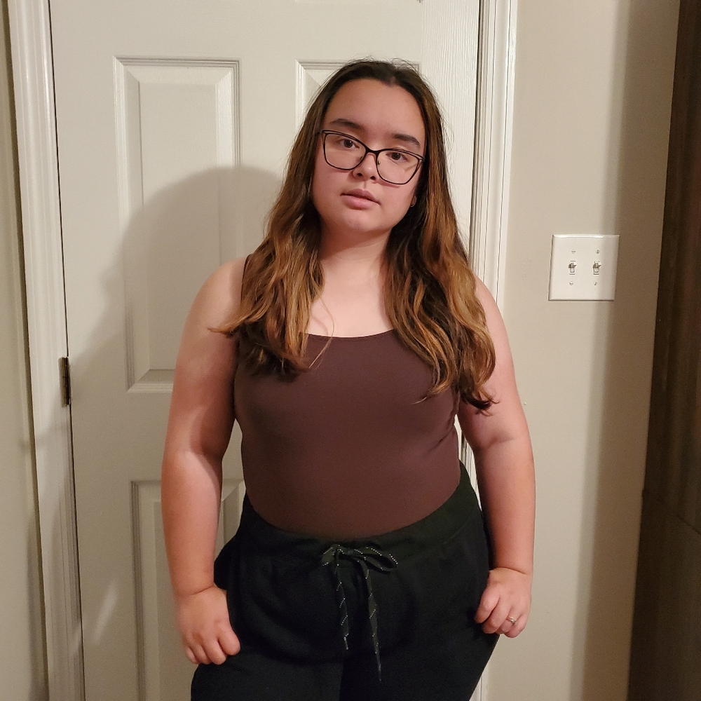 Brown tank top